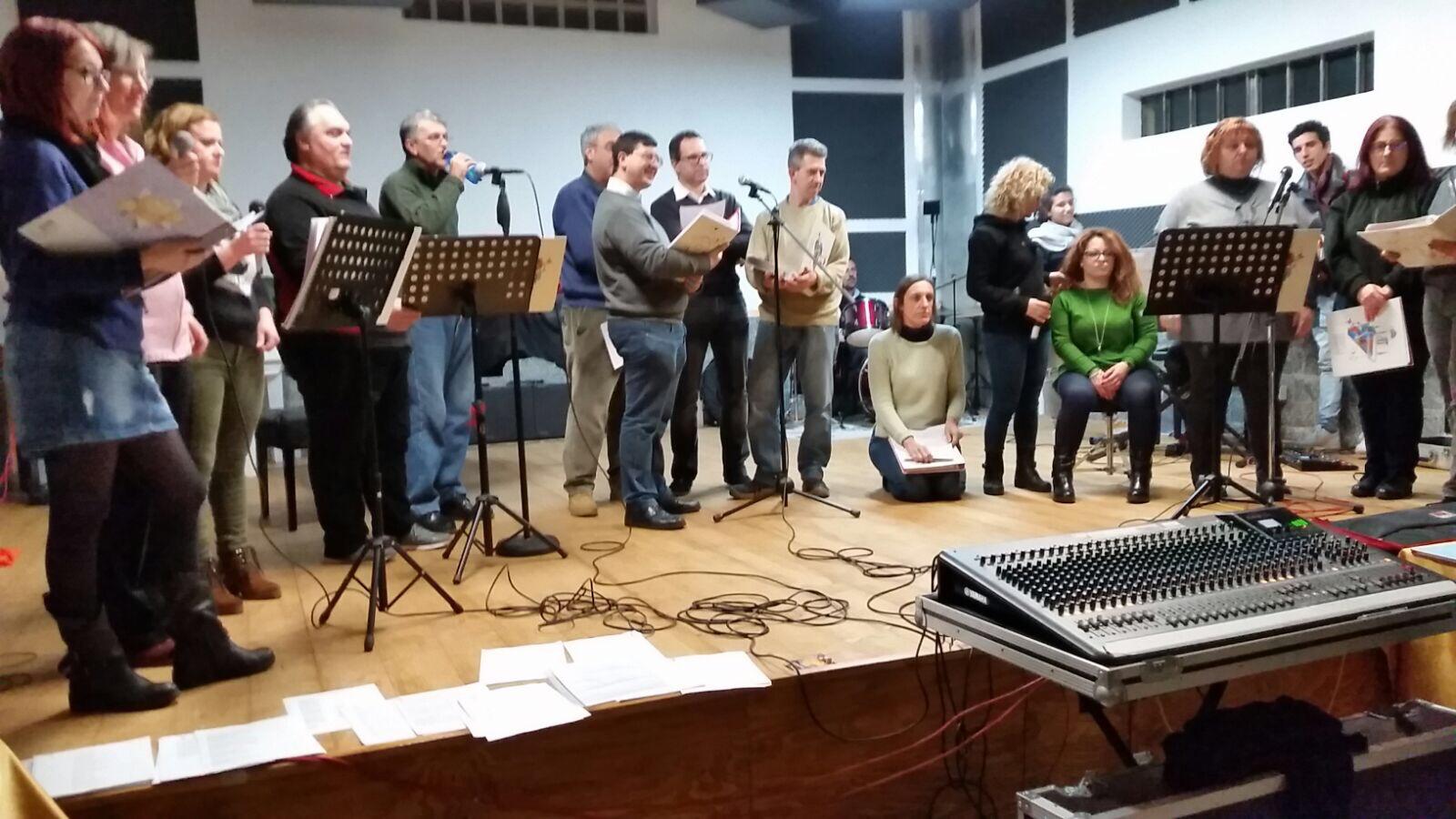 Veronica con i volontari